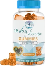 15-Day Cleanse Gummies for Natural Gentle Colon Gut Detox Regularity Bloating