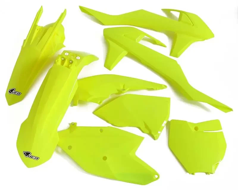 UFO Plastic Kit Neon Yellow KTM SX SX‑F XC‑F 2016‑2018 Full MX Plastics KTKIT517