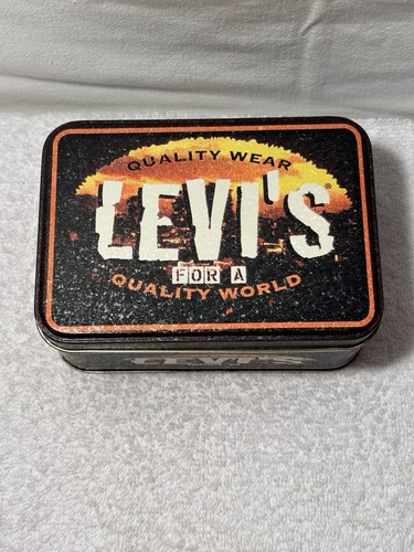 Vintage Levi's Strauss & Co. Abbigliamento di qualità per un mondo di qualità latta vuoto - Foto 22 di 24