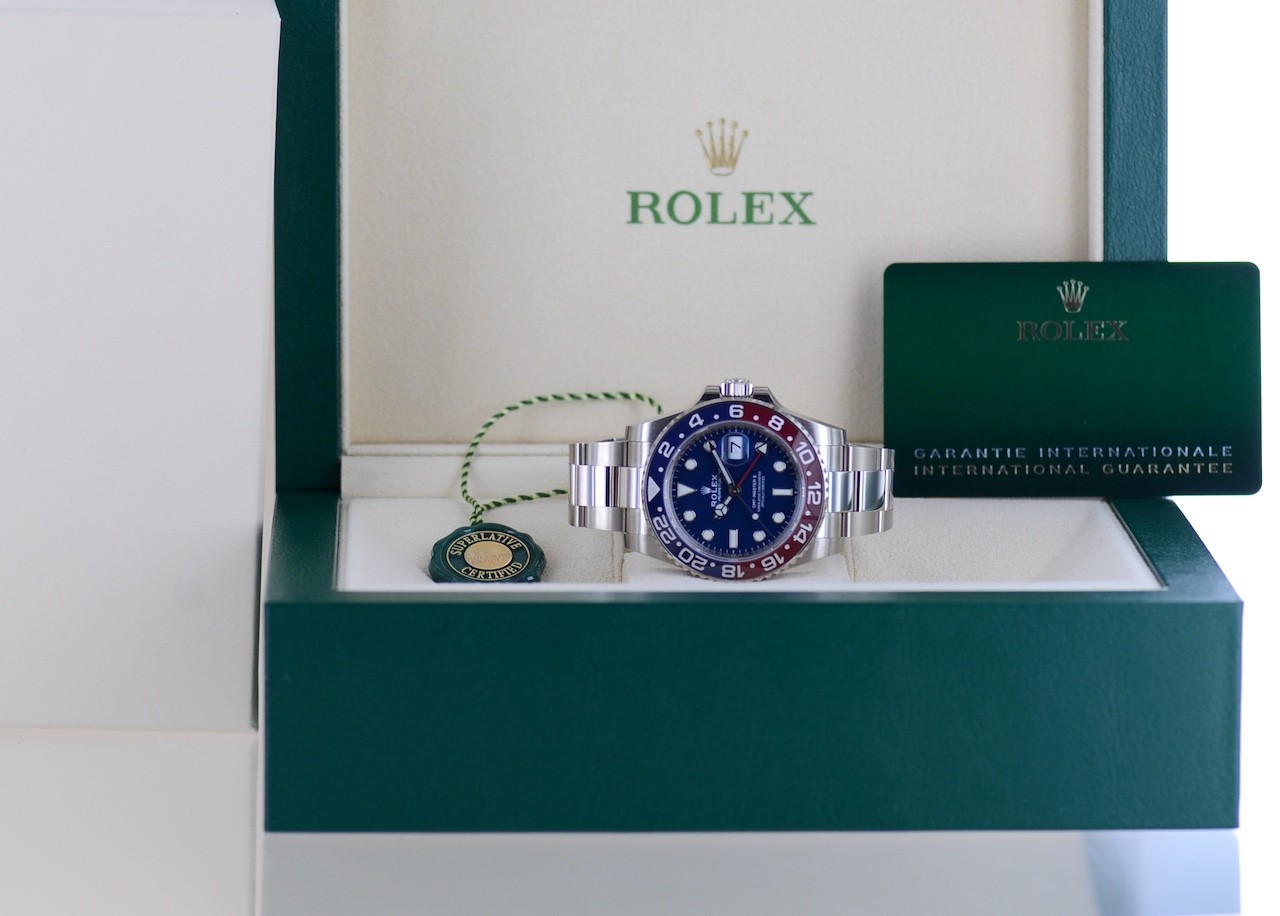 Rolex GMT-Master II Weissgold Meteorit-Zifferblatt 126719BLRO – Bild 2