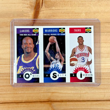 1996 Upper Deck Minis Shaq/Joe Smith/Allen Iverson Rookie Card #M132 M117 M152. rookie card picture