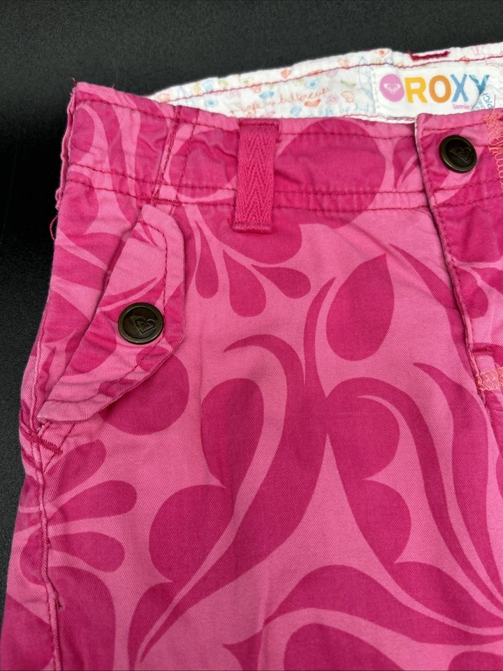 Vintage Y2K Girls Capris Roxy Bratz-Style Pink Utility Cargo - Image 2 of 4
