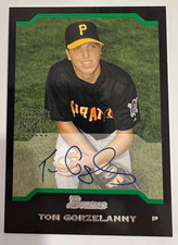 TOM GORZELANNY 2004 Bowman #165 Rookie Card Certified RC On Card AUTO Pirates. rookie card picture