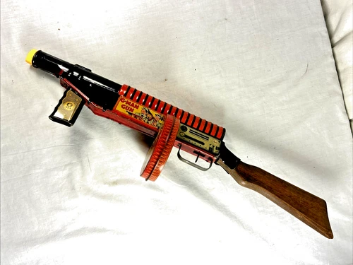 MARX G-MAN GUN TIN WIND UP TOY