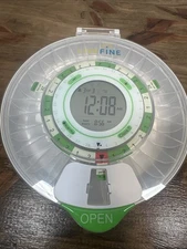 LiveFine Automatic Pill Dispenser with LCD Display & Lock, Clear Lid Missing Key
