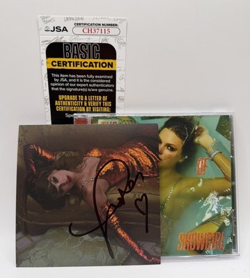 LONG AUTO Taylor Swift Signed The Life Of A Showgirl CD JSA COA