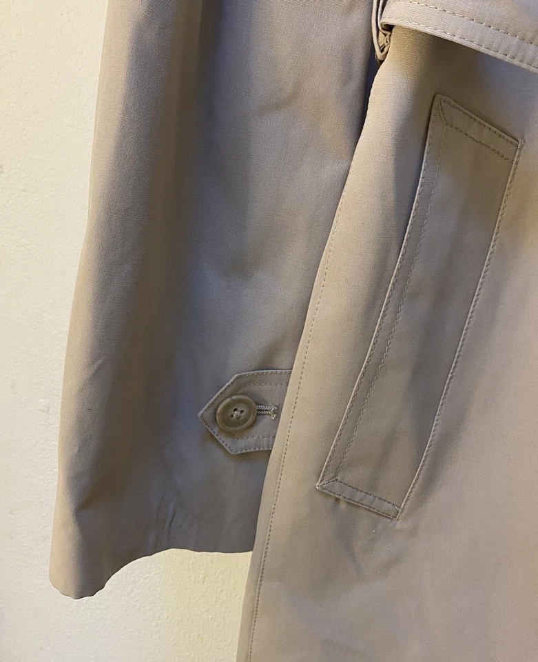 Gabardina Stacy Adam’s Hombre Talla 42 Caqui Doble Pecho Cinturón Nueva con Etiquetas Foto 3 de 4