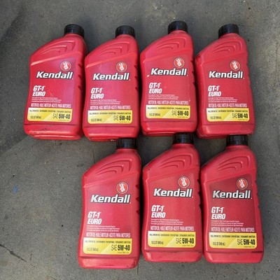 KENDALL ENGINE MOTOR OIL 5W40 GT-1 EURO FULL SYNTHETIC