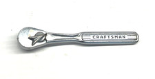 Rare Vintage Craftsman =V= 1/4” Drive Ratchet 5 1/4" Inch Long With Lube Hole