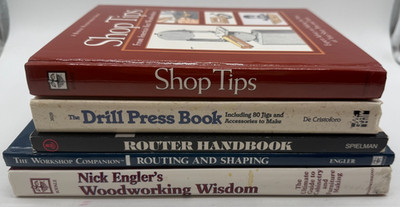Lot Of 5 Woodworking Workshop  Guide Books & Shop Tips