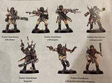Traitor Guardsmen x7 Blackstone Fortress Warhammer 40k Guard Cultists Chaos
