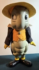 Vintage Composition Wood Disney Jiminey Cricket 10" Doll Toy  Knickerbocker