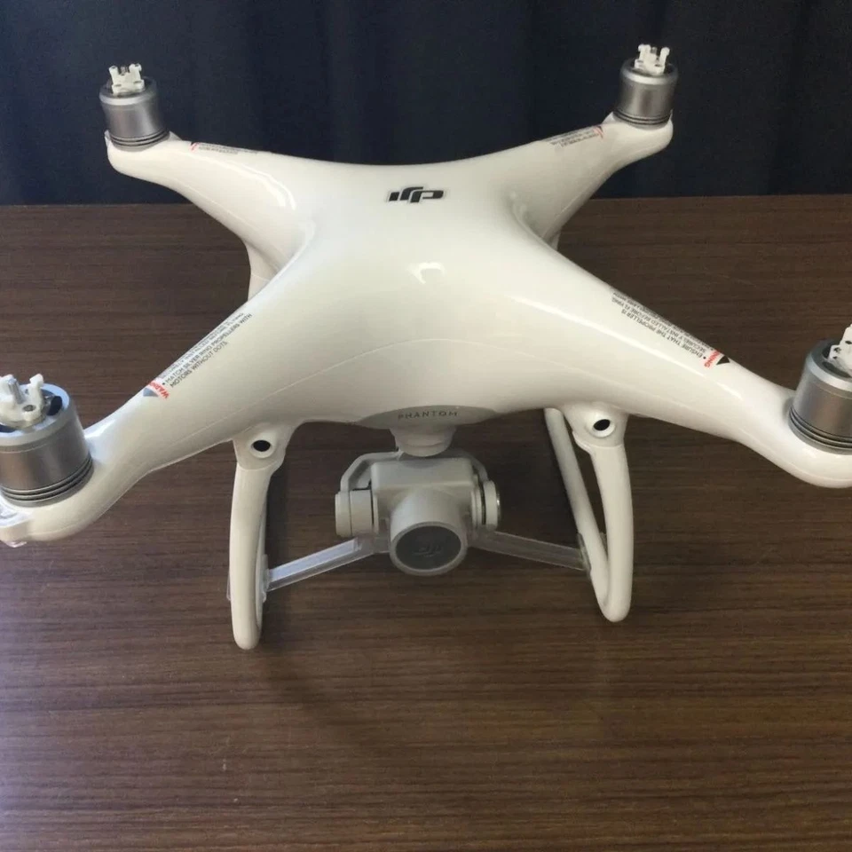 DJI Phantom 4 Drone White w/ Case Remote Holder Case Lock Damaged Tested Working - Image 2 of 4