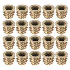 Threaded insert hex nuts socket M8 internal threads 12mm 20pcs