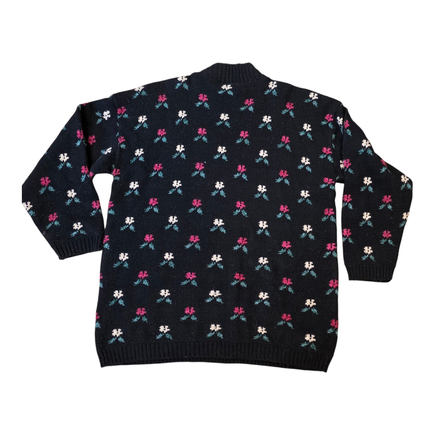 VTG Bugle Boy for Her Heart Patchwork Sweater Wom… - image 2