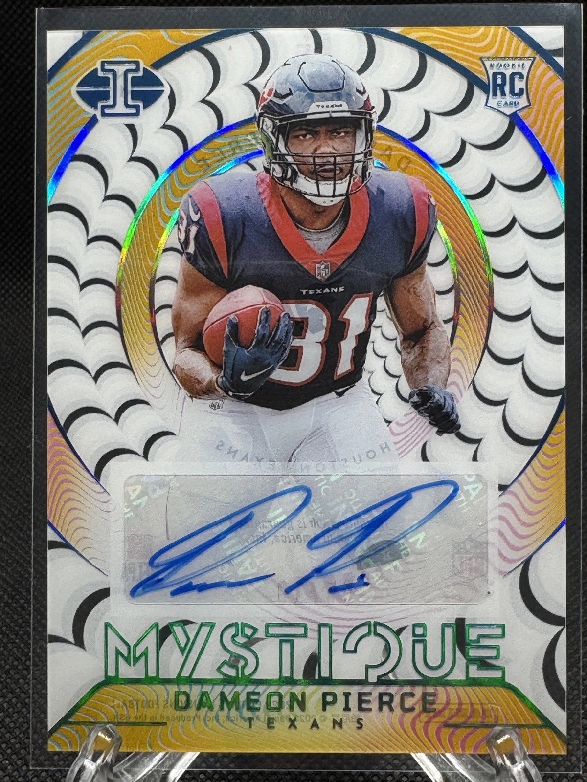 Dameon Pierce Panini Illusions Mystique Autographs #M25 Gold