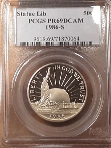 1986-S Statue of Liberty Half Dollar PCGS PR69DCAM
