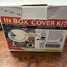 Arlington FLBC4580NL Recessed Power Floor Box for PVC Concrete Box