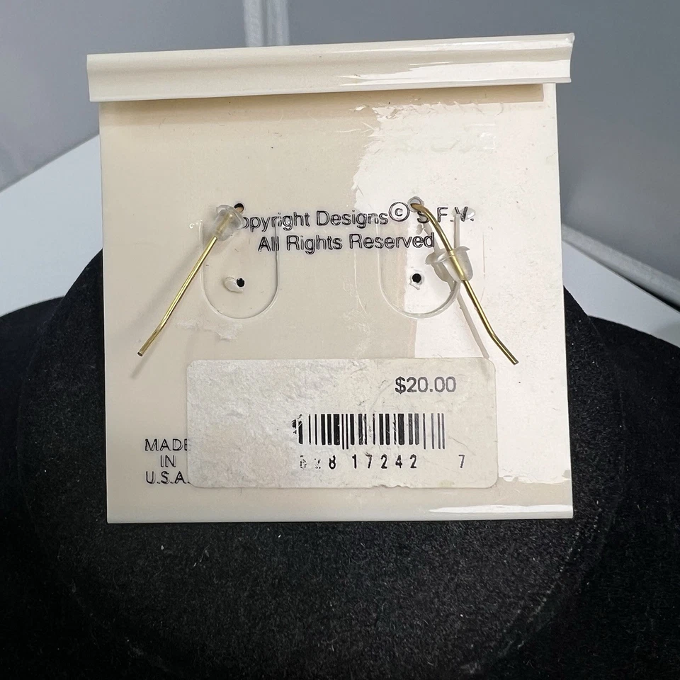 New Silver Forest Handcrafted Jewelry Dragonfly with Pearl Dangle Earrings - Image 3 of 3