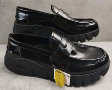 Men's Zara Vibram Sole Loafer Real Leather Shoes Chunky Size Uk 10 EUR 44 New