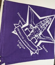 Sam Houston Area Council Neckerchief  World Jamboree 1971  Texas  Boy Scout  XJ4