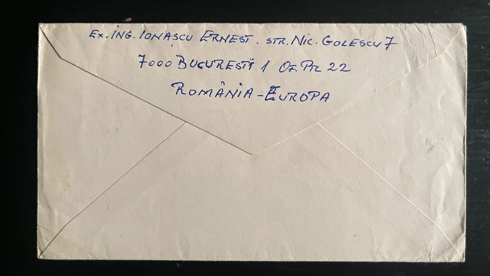 Romania 1975 Thematic Philately FDC – Pieter Brueghel , THEMABELGA Bruxelles - Image 2 of 2