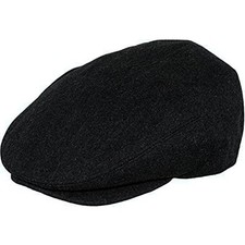 Men's Premium Wool Blend Classic Flat Ivy Newsboy Collection Hat X-Large Dk Gray