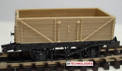 PECO KNR-220 Kit Non Assemblé Wagon Marchandises N 9' Essieu 7 Planches - Photo 1/4