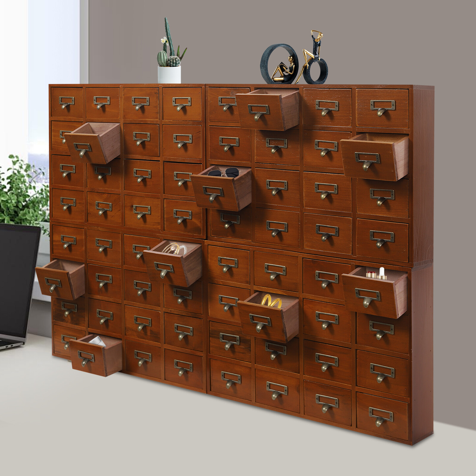 Schubladenunterschrank 4*16-Schubladen-Schränke Chinesischer Medizinschrank