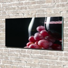 Glas-Bild Wandbilder Druck auf Glas 140x70 Deko Essen /& Getränke Wein Trauben