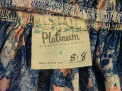 Matilda Jane Platinum Loves Me Dress Forever Your size 4 Lavendar Blue - Picture 4 of 7