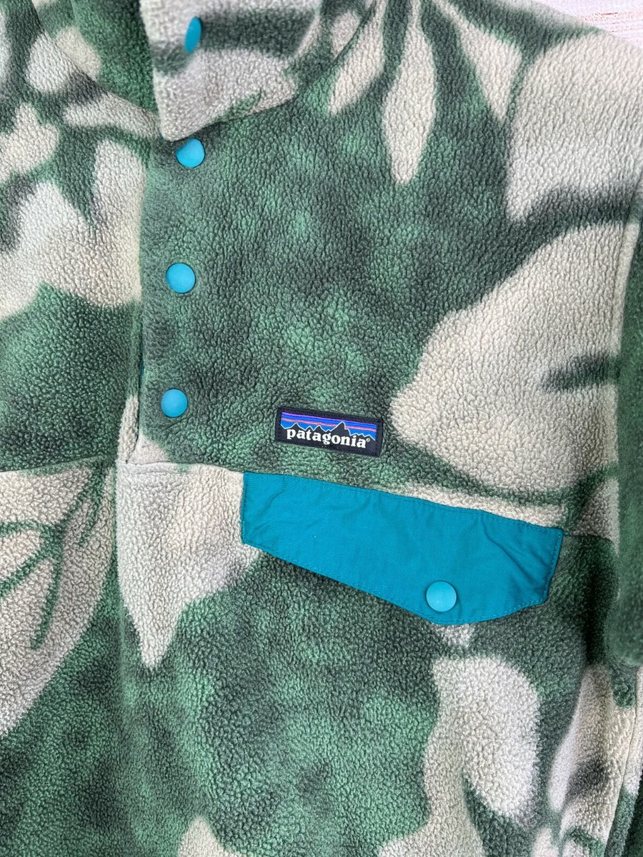 Patagonia Synchilla Snap T Fleece Jacket Mens XS Pullover Hawaiian