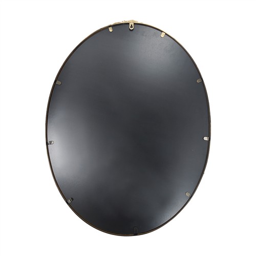 Traditional Oval Mirror Gold Baroque Mirror with Ornate Garland Along The Crown - Picture 8 of 12