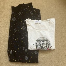 Avon Girls Age 9-10 Years Pyjama Pjs Strictly ‘Wake Me Up To Dance’ Blue/white