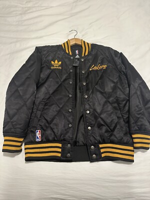 L A Lakers Los Angeles Lakers NBA Bomber Jacket in Black Kids 10-12 Medium 