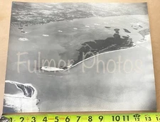 Very Rare George Fulmer VTG 11x14 Aerial View Clearwater FL 1950s B&W Photo COA