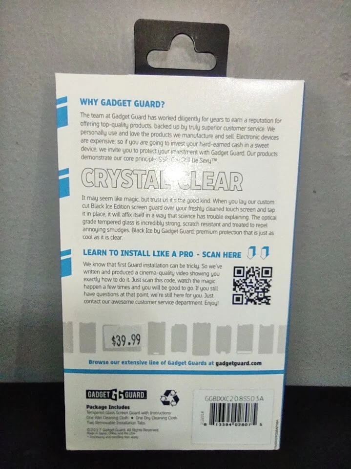 Black Ice Samsung Galaxy J7 2018 Refine J7V 2nd Gen Glass Cover Screen Protector - Image 4 of 4