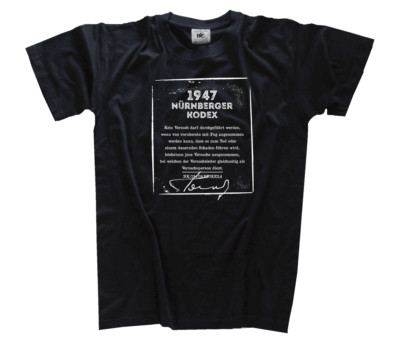 Nürnberger Kodex - Artikel 4 Menschen Versuche Corona Regime Plandemie T-Shirt