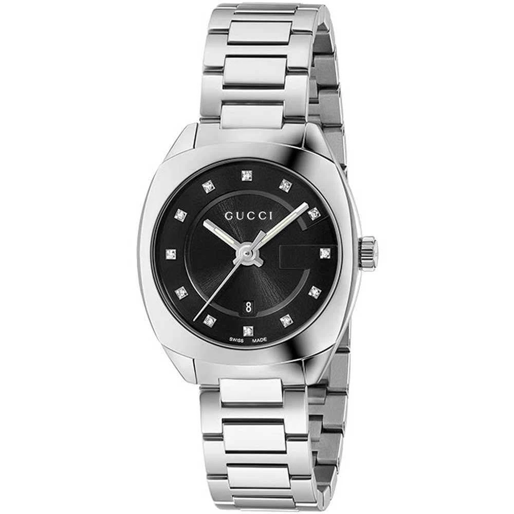 Petite montre femme Gucci YA142503 GG2570 29 MM en acier inoxydable diamant