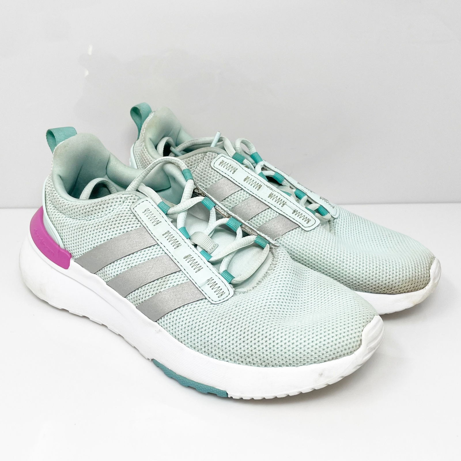 Adidas Girls Racer TR21 GV7395 Blue Running Shoes Sneakers Size 5 | eBay