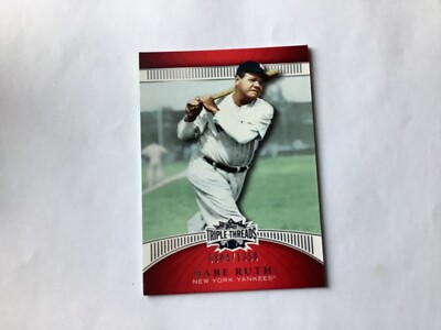 2010 Topps Triple Threads Red #36 Babe Ruth New York Yankees /1350