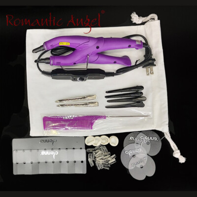 Pre-Bonded Hair Extensions Fusion Keratin Heat Iron Connector Wand + Apply Tools