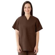 MEDLINE COMFORTEASE UNISEX SCRUB TOP/2XL/910JBRXXL-CM