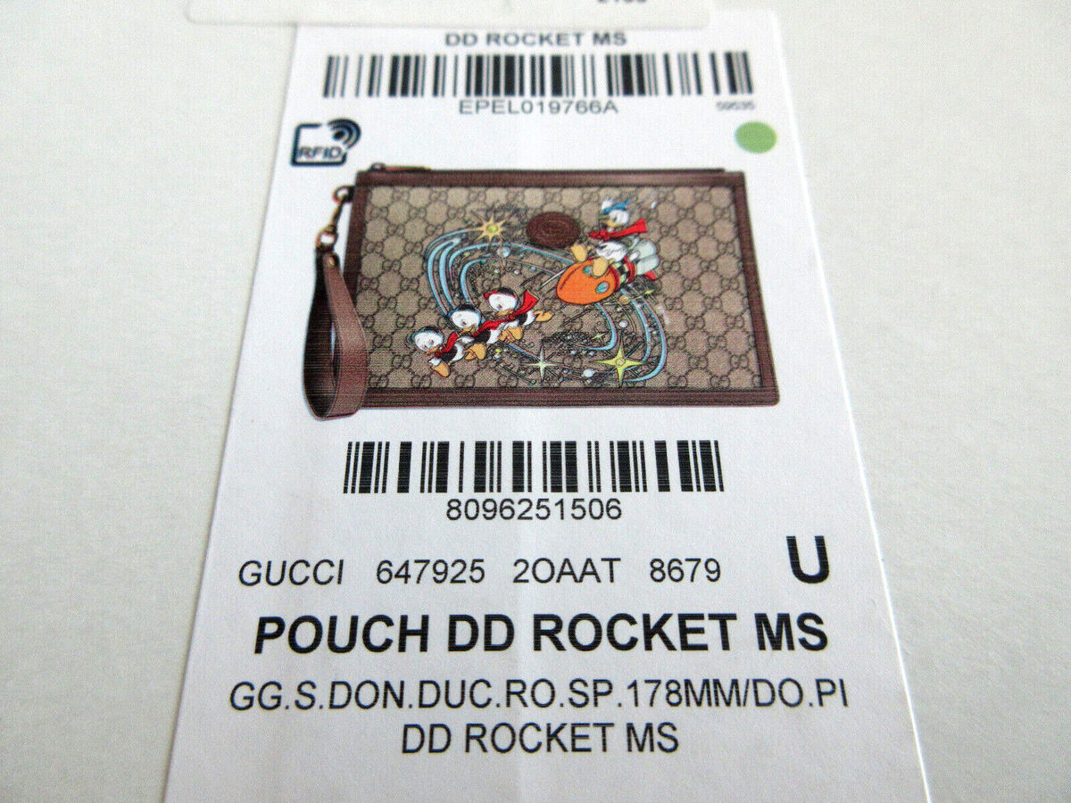 GUCCI Disney Wristlet Clutch Bag Collector's Item GG supreme GUCCI Disney Wristlet Clutch Bag Collector's Item GG supreme