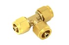 T-Stück 3 x 1/4" (8mm) für Thermoplastikleitung FARO Flexleitung Autogas LPG Gas