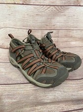 Chaco Outcross Lace Bungee Hiking Shoes Trekking Water Beige/peach Wms Sz 6
