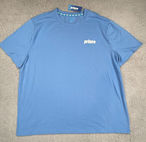 Prince Pickleball Shirt Adult XXL Navy Blue Capri Short Sleeve Graphic Tee Logo - Picture 12 of 17