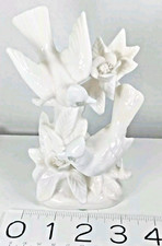 White Porcelain Two CARDINAL Birds FIGURINE S...