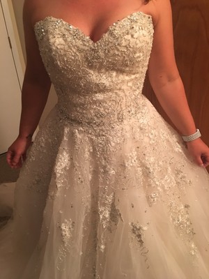 silver ball gown wedding dresses