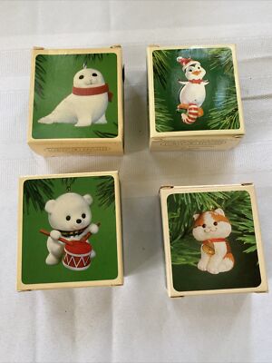 Vintage Hallmark Keepsake Lot In Boxes. Rare Lot All From The Early 1980s!